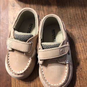 Size 3 baby Sperry. Never been worn